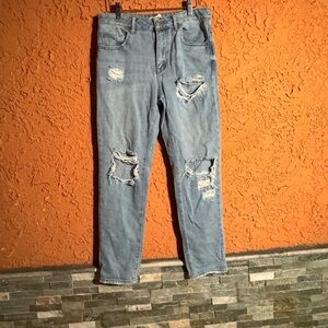 Distressed Blue Jeans f21
